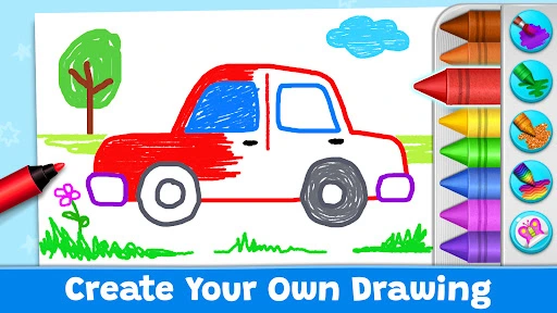 Gameplay screenshot 2 from Coloring Games: Color & Paint - Educational game